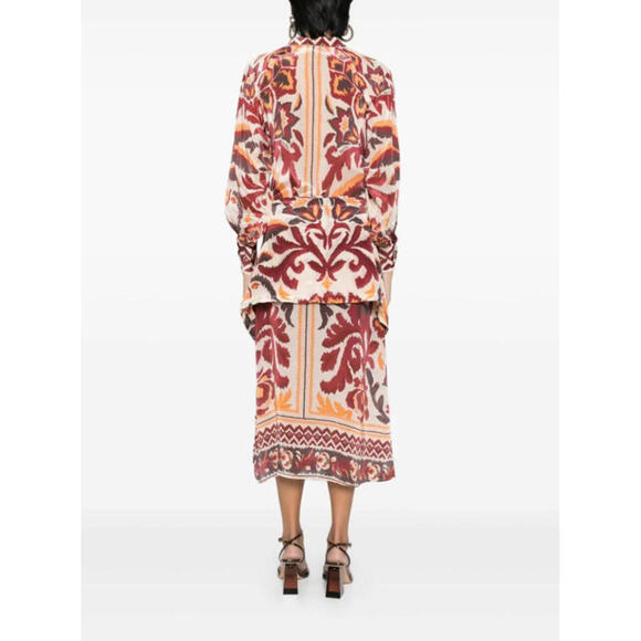 NEW, Farm Rio Cream Toucans Scarf Maxi Dress in S  #MD1234 - Picture 5 of 11